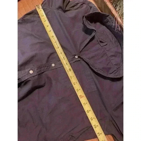 Frank & Eileen EILEEN Poplin Button Down Shirt XS Long-Sleeve Cotton Navy Blue - Picture 8 of 8